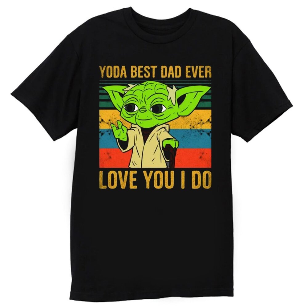 Yoda Best Dad Love You I Do Funny Quotes Star Wars Retro Fathers Day Gift 05